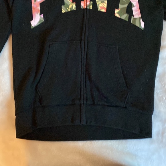 Black Pink zip up hoodie - Picture 4 of 6
